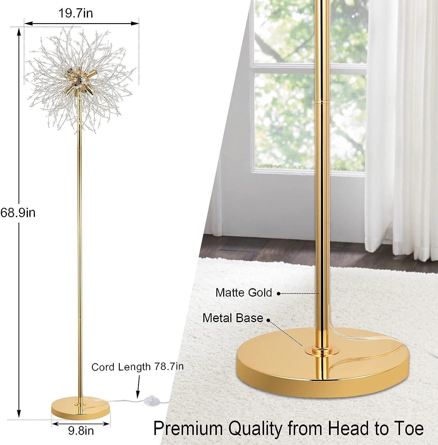 Crystal Floor Lamp