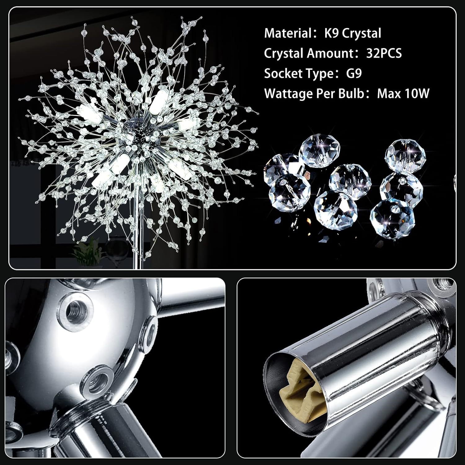 Crystal Floor Lamp