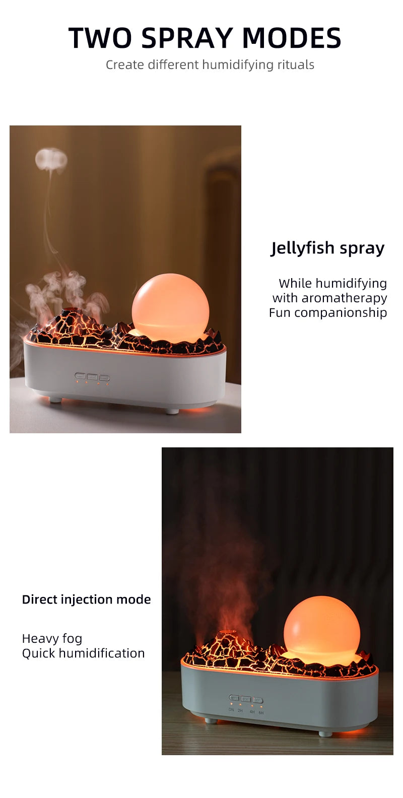 Crystal Ball Volcano Humidifier