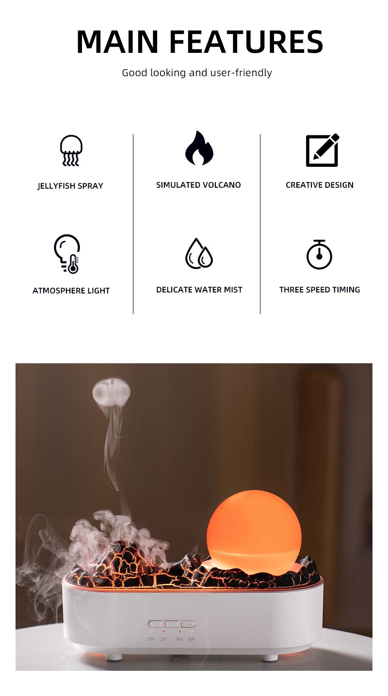 Crystal Ball Volcano Humidifier